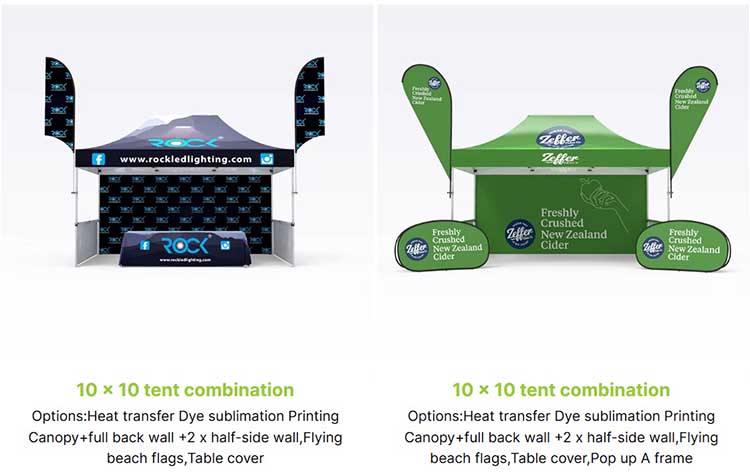 Advertising Events Folding Canopy Tent for Event 600D Oxford Trade Show Aluminum Frame Gazebo Outdoor Custom Tent