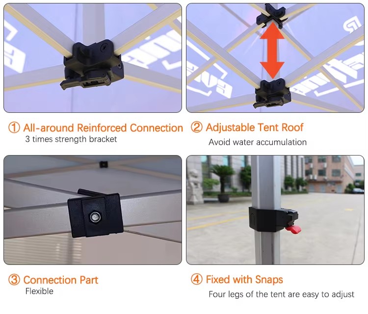 Advertising Events Folding Canopy Tent for Event 600D Oxford Trade Show Aluminum Frame Gazebo Outdoor Custom Tent