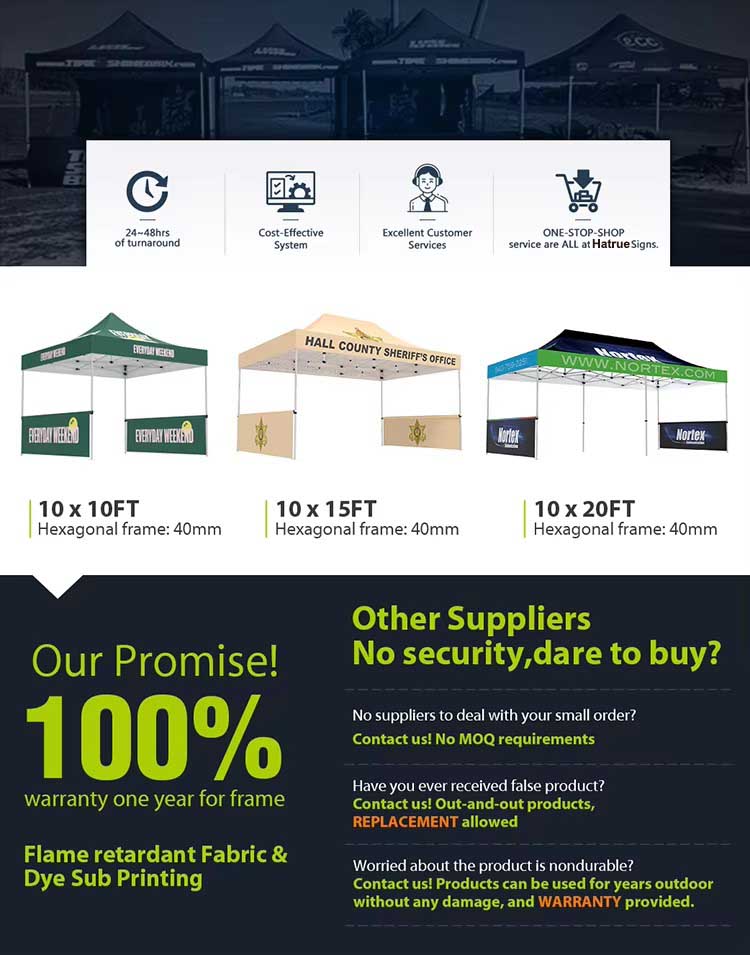 Advertising Events Folding Canopy Tent for Event 600D Oxford Trade Show Aluminum Frame Gazebo Outdoor Custom Tent 8