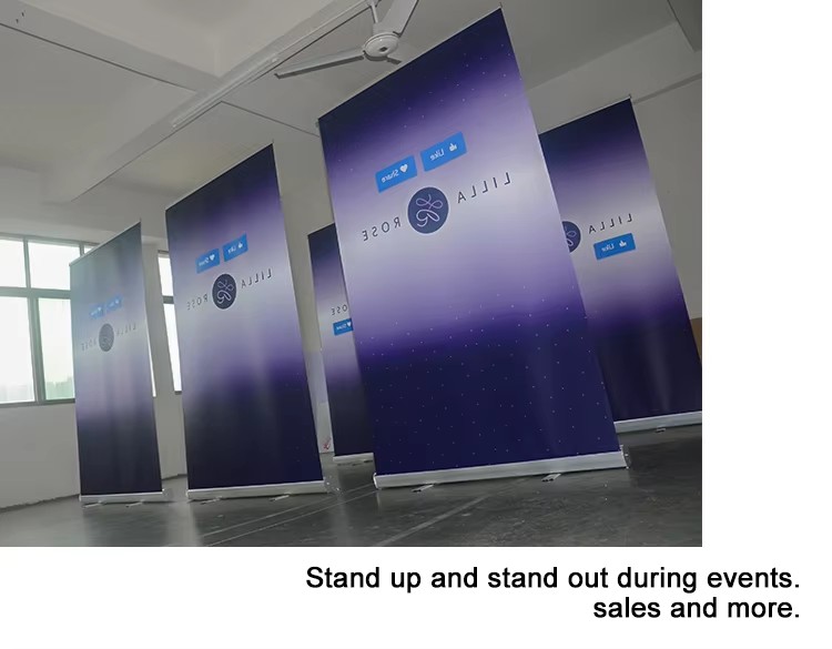 Advertising & Promotion Tradeshow Custom Roll Up Banner Display Stand Expo Portable Retractable Banner And Stands