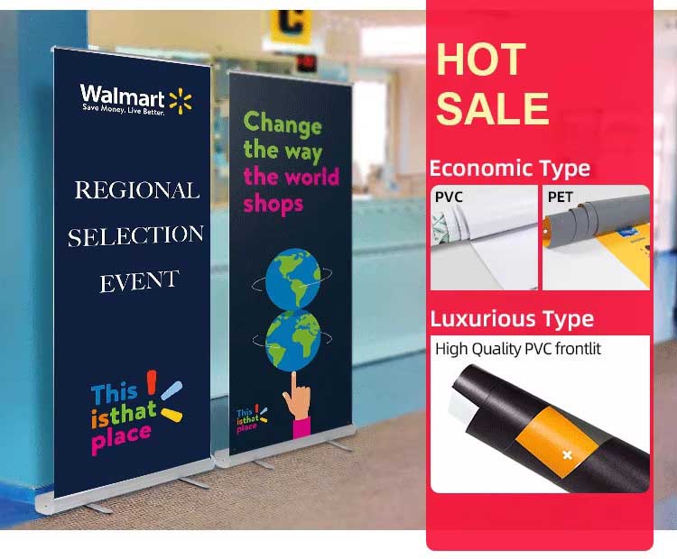 Advertising & Promotion Tradeshow Custom Roll Up Banner Display Stand Expo Portable Retractable Banner And Stands