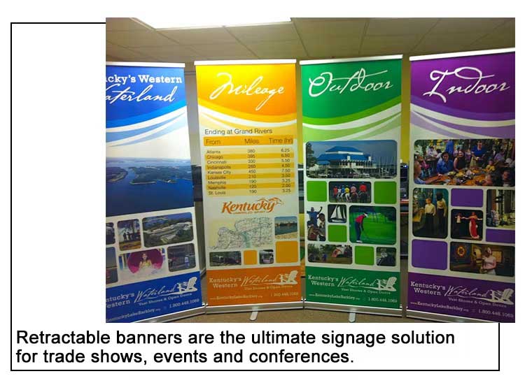 Advertising & Promotion Tradeshow Custom Roll Up Banner Display Stand Expo Portable Retractable Banner And Stands