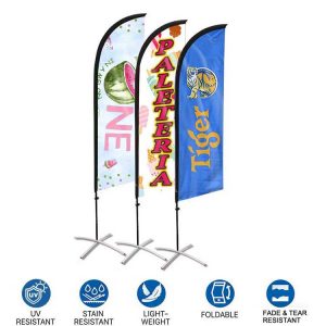 China Factory Custom Heavy Duty Outdoor Flag Printed Advertising Sports Events Beach Flag Flying Banner Feather Flag (18)
