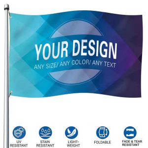 China Factory Outdoor Digital Print Business Polyester Flags Event Marketing Fabric Banners Sports Custom Flags 3X5