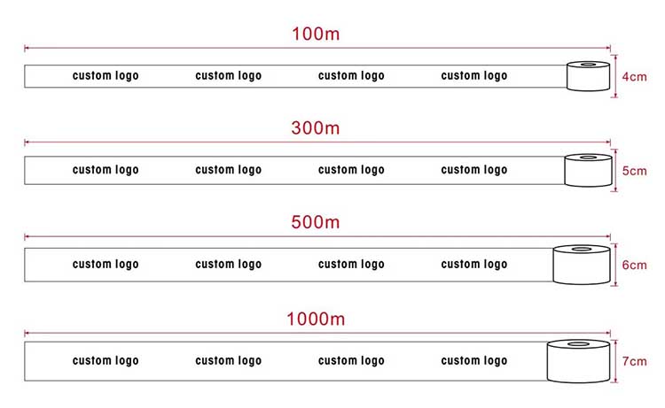 China Factory Outdoor Indoor Events PVC PE Film Flagging Barrier Tape Advertising Custom Logo Printed Barricade Tape