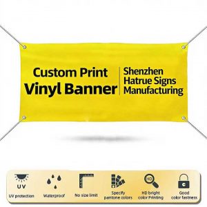 China Factory Waterproof Outdoor Sign Weather Resistant Custom PVC Flex Banner Full Color UV-Resistant Vinyl Banner