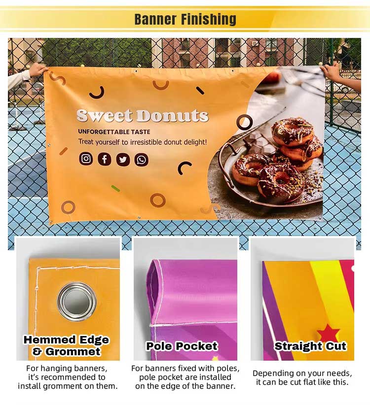 China Factory Waterproof Outdoor Sign Weather Resistant Custom PVC Flex Banner Full Color UV-Resistant Vinyl Banner