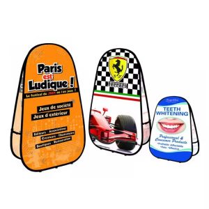 Custom Vertical Pop Up Banner Display Double Sided A Frame Sign for Trade Show Exhibition A Frame Pop Up Banners