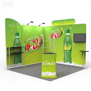 Fast Build 10x20ft Trade Show Booth Exhibition Custom Advertising Booth Stand for Events Portable Exhibit Display Stands