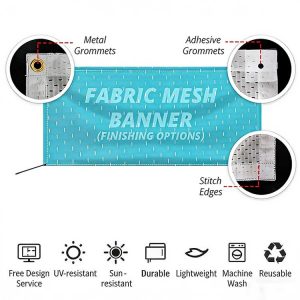 Indoor & Outdoor Event Advertising Polyester Flag Banners Hanging Sign Fabric Fence Covers Mesh Banners And Signs