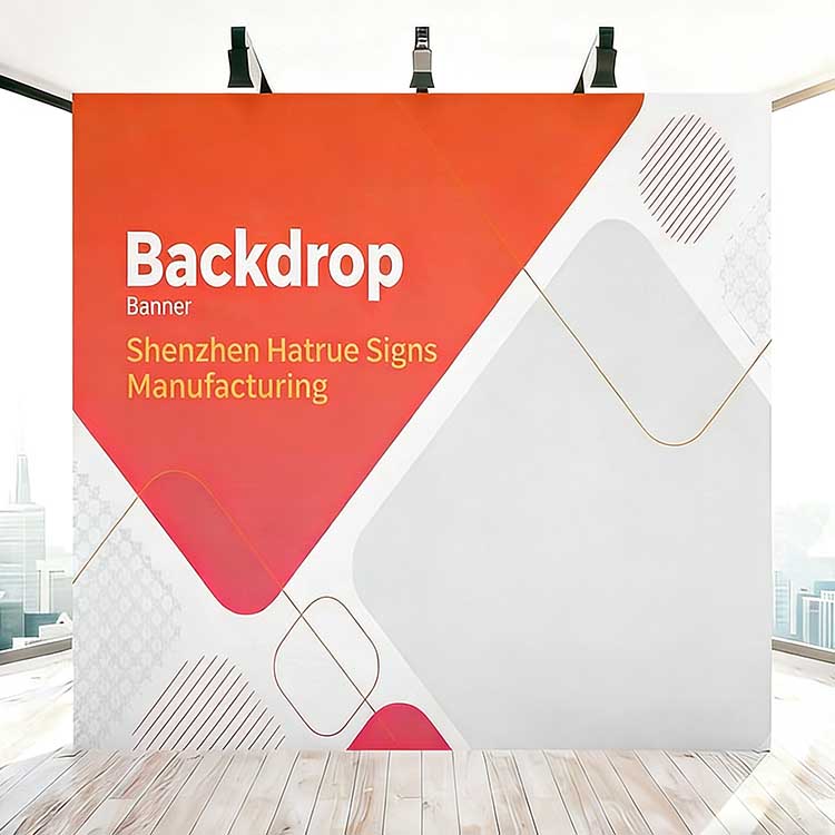 Outdoor Event Hanging Advertising Banner for Business Wall Background Banners Fabric Polyester Fence Backdrop Banner