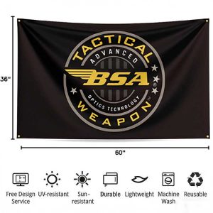 BSA Tactical Shop Indoor Outdoor Sign Advertising Garden Flags Promotional 90x150cm Garage Flags Custom Banner Printing