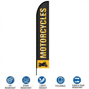 Motorcycle Sports Racing Business Swooper Flags Promotional Outdoor Sign Marketing Flying Banner Advertising Flag Banners