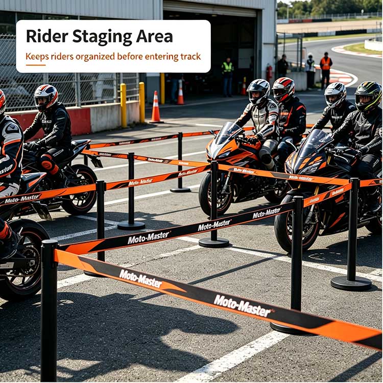 Bulk Custom Barricade Tape, Custom Logo Printed Safety Tape For Motorbike Competition Venues